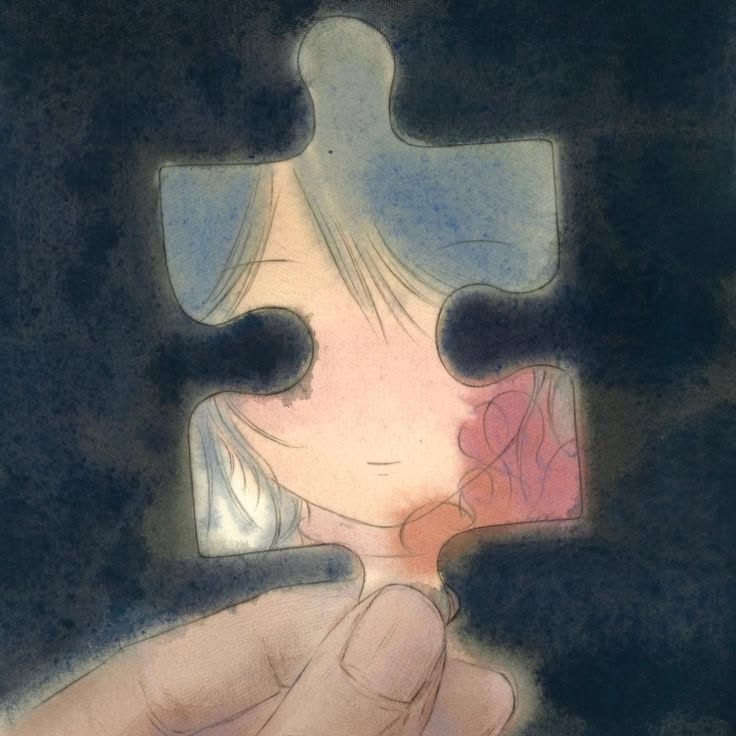 Glowing puzzle piece held in a hand
